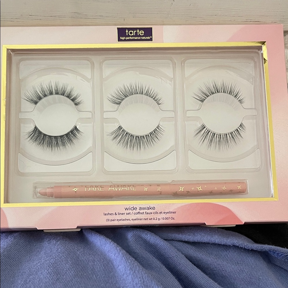 NWT Tarte Wide Awake Lash and Pink Eyeliner Collection